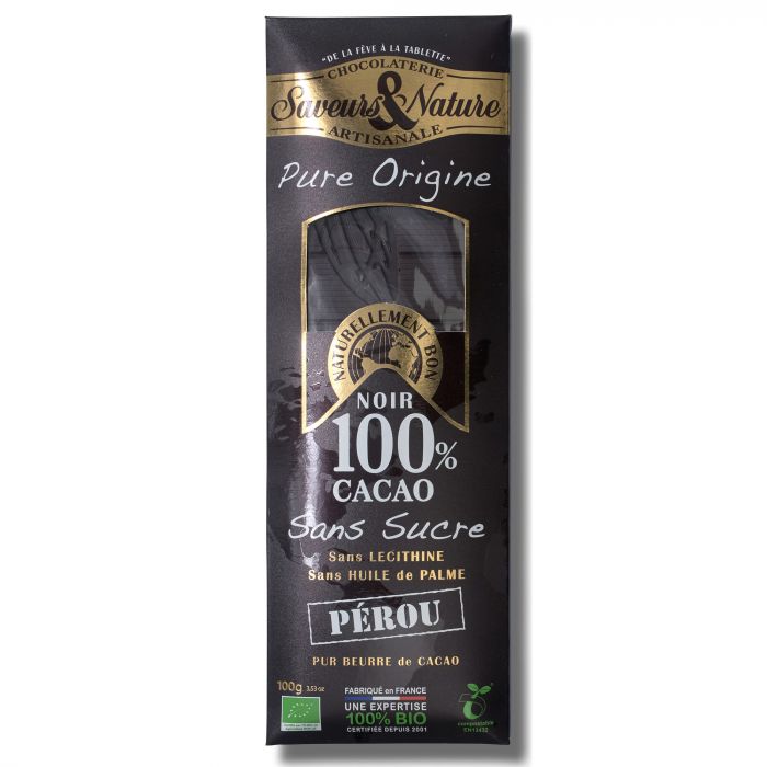 Chocolat 100% Cacao Sans Sucre Ajoute - Magasin Bio à La Teste De Buch - La  Vie Claire