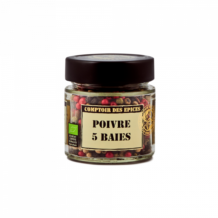 Poivre 5 Baies Bio - 50 g