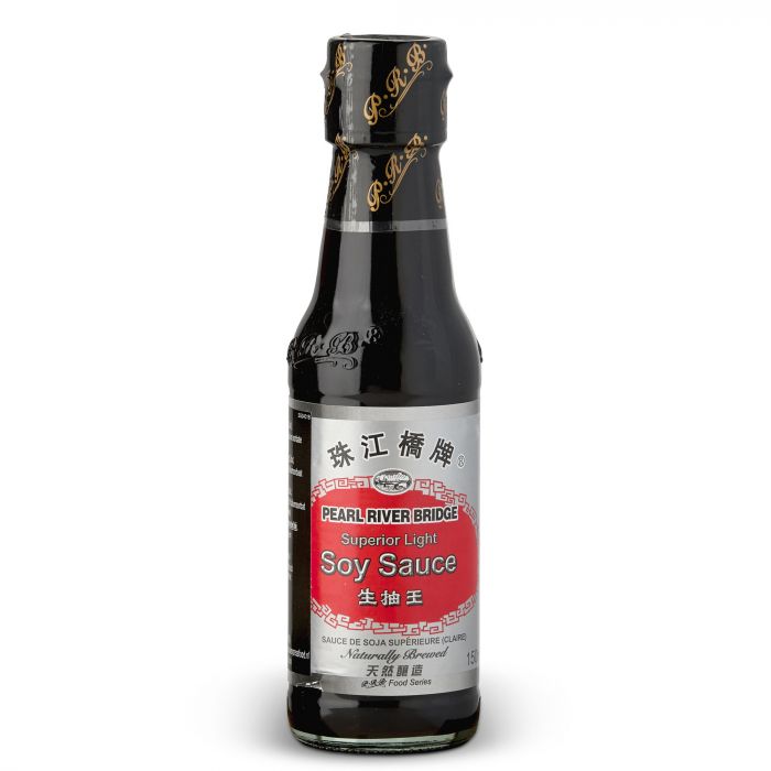 Bottle of clear soy sauce