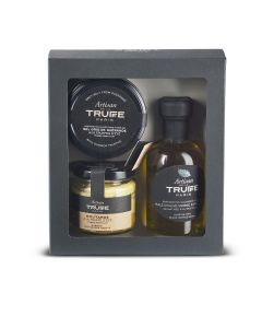 Coffret Huile d'Olive, Moutarde et Sel à la Truffe