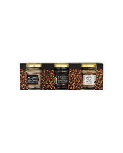 Trio van verrines van Noir de Bigorre-varken – 3 × 90 g