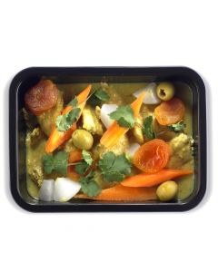 Tajine van Kip met Olijven en Geconfijte Citroen