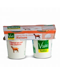 Yoghurt Natuur Bio van Geitenmelk - 2 x 125 g