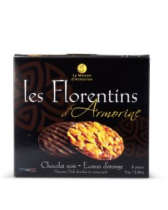 Florentins d'Armorine Chocolat Noir - Orange - 70 g