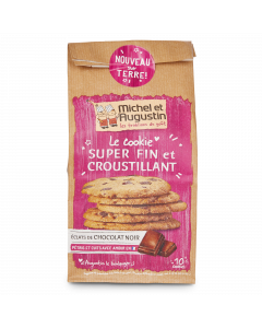 Dunne en Knapperige Cookies met Pure Chocoladestukjes - 140 g