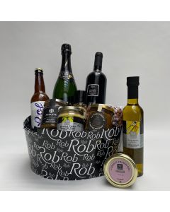 Geschenkmand 'Lekker bij Rob' Zonder Alcohol