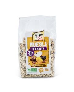 Muesli 5 Fruits Bio - 500 g