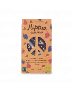 Bio Pure Chocolade met Hazelnoten & Rozijnen - 50 g