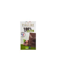 Zwarte Chocolade 100% Péru Suikervrij - 80gr