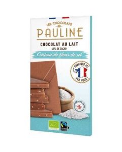Chocolat au Lait 40% & Cristaux de Fleur de Sel - 80gr