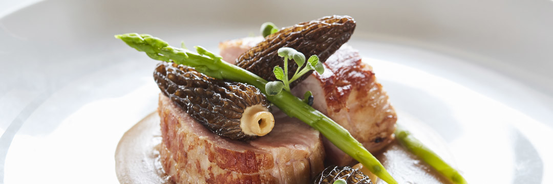 Longe de veau de lait aux morilles