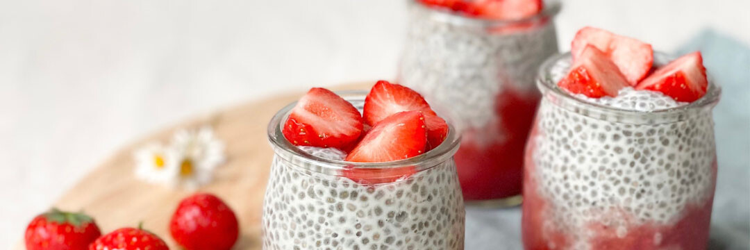 Parfait aux fraises et chia