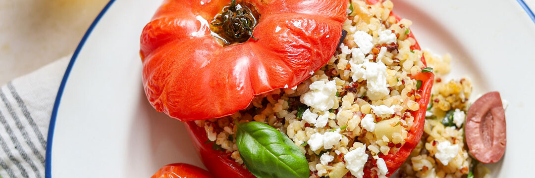 Gevulde tomaten met quinoa