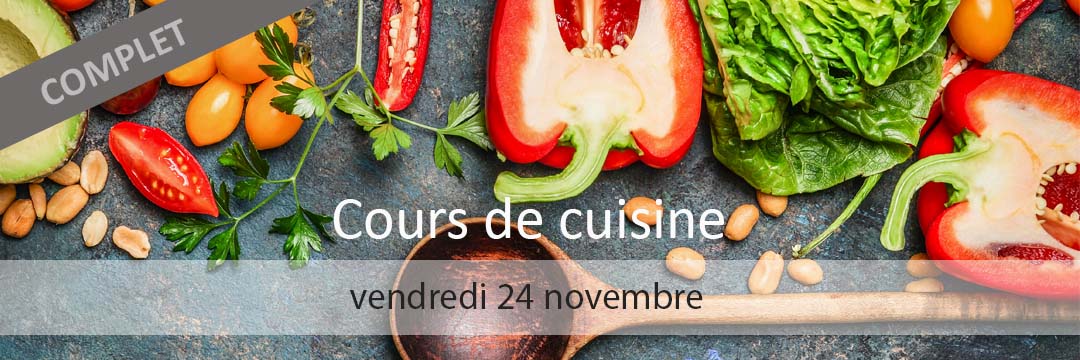 Cours de cuisine 24 novembre 2017