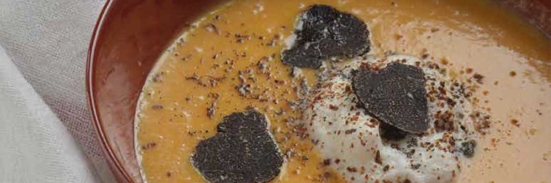 Velouté van butternut pompoen