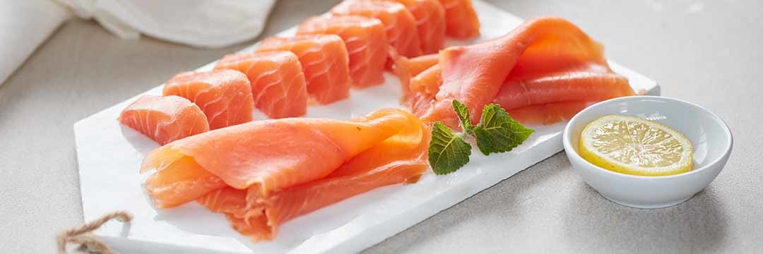 Bio gerookte zalm en zalmhaasje