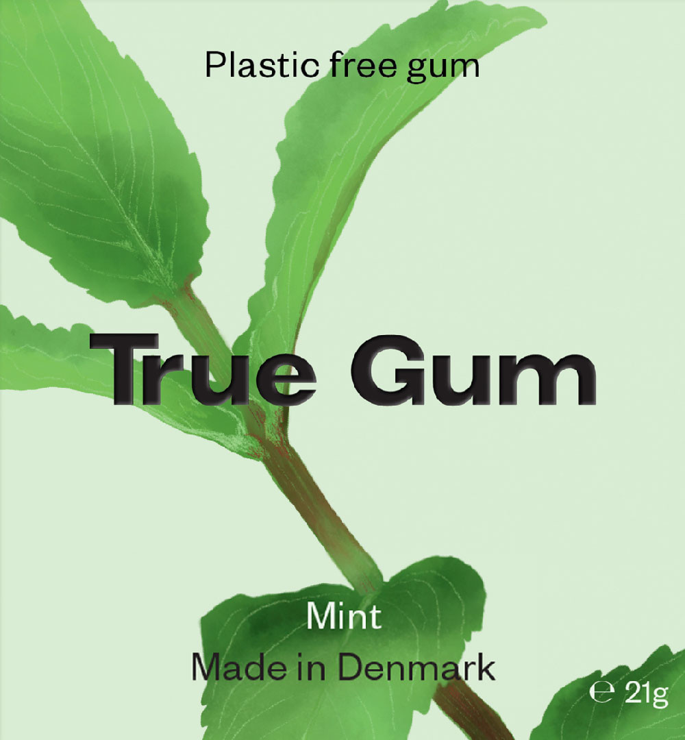 boîte de chewing gums menthe
